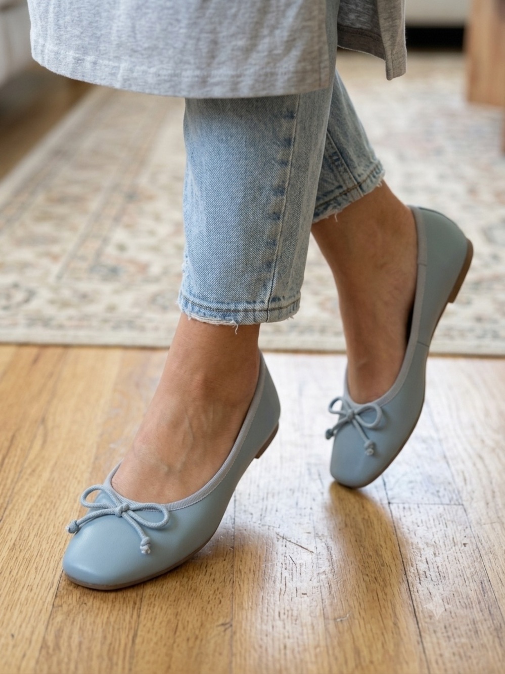 NY & Co Classic Blue Ballet Flats - Women - Size 8 - Picture 6 of 6